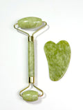 Natural Jingluo Jade Beauty Roller Massager, Facial Rolling Beauty Device, Face Massage Stick