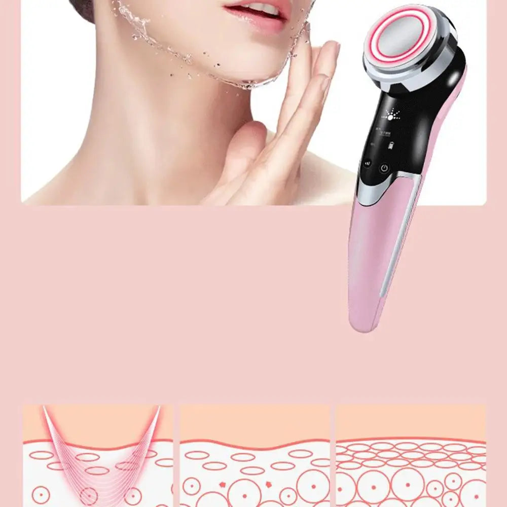Beauty equipment importer  Current  Electroporation LED Photon Light Therapy Beauty Device Anti Aging Face Massager Current Lift